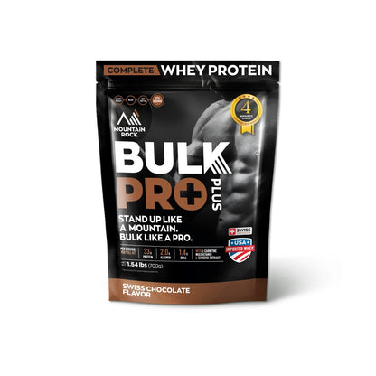 Mountain Rock Bulk Pro Plus Whey Protein 700g Swiss Chocolate | Award-Winning | Halal
