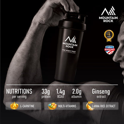 Mountain Rock Bulk Pro Plus Whey Protein 700g Swiss Chocolate | Award-Winning | Halal