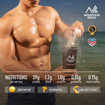 Mountain Rock Premium Isolate All-In-One Whey Protein 715g Swiss Chocolate | International Award-Winning | Halal Certified